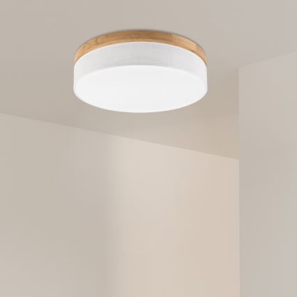 Brilagi - LED Griestējs BELLADONNA LED/36W/230V diametrs 50 cm balts/ozols