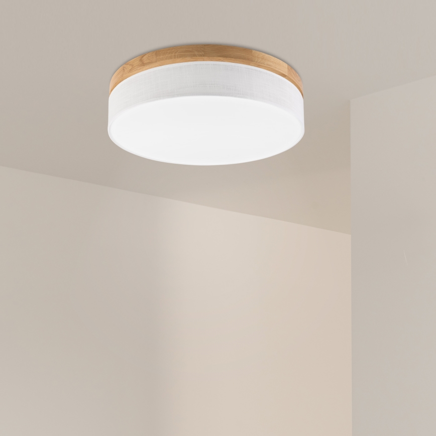 Brilagi - LED Griestējs BELLADONNA LED/36W/230V diametrs 50 cm balts/ozols
