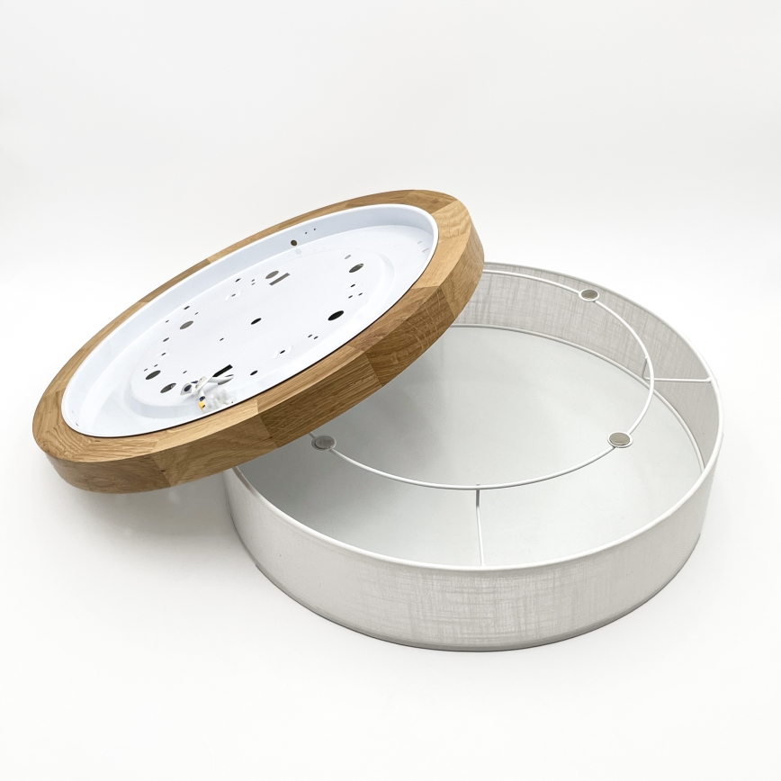 Brilagi - LED Griestējs BELLADONNA LED/36W/230V diametrs 50 cm balts/ozols