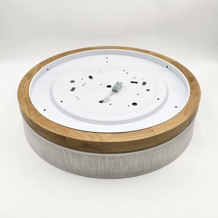 Brilagi - LED Griestējs BELLADONNA LED/36W/230V diametrs 50 cm balts/ozols
