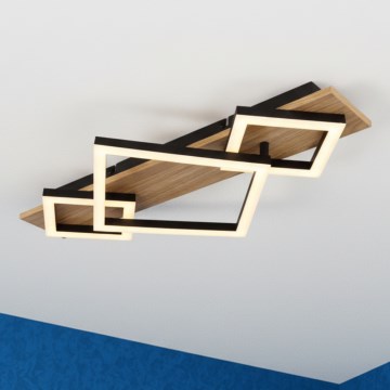 Brilagi - LED griestu gaismeklis ALSON, 24 W / 230 V, Ø 29,5 cm, ozols