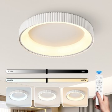 BRILAGI - LED griestu gaismeklis ar regulējamu spilgtumu FALCON MODERN LED/54W/230V 3000-6000K Ø 60 cm balts + ar tālvadības pulti