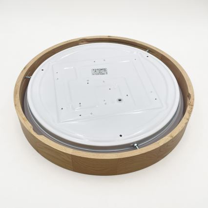 Brilagi - LED dimmējamais griestu gaismeklis MANAROLA SMART LED/24W/230V 3000-6000K Wi-Fi Tuya Beacon Ø 41 cm ozolkoka + tālvadības pults