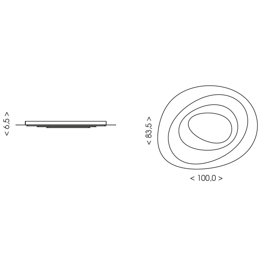 Brilagi - LED regulējams griestu gaismeklis MODERN MAXI LED/105W/230V 3000-6000K 83,5x1000 cm + tālvadības pults