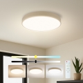 Brilagi - LED griestu gaismeklis ar regulējamu spilgtumu POOL LED/36W/230V 3000-6000K Ø 30 cm bēšs + tālvadības pults