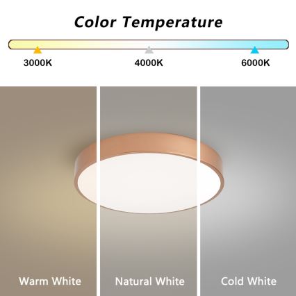BRILAGI - LED aptumšojama griestu lampa POOL LED/48W/230V 3000-6000K Ø 40 cm bronzas krāsa + tālvadības pults