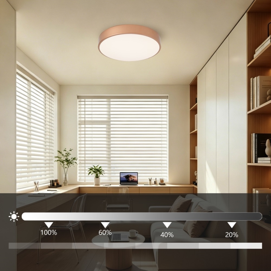 BRILAGI - LED aptumšojama griestu lampa POOL LED/48W/230V 3000-6000K Ø 40 cm bronzas krāsa + tālvadības pults