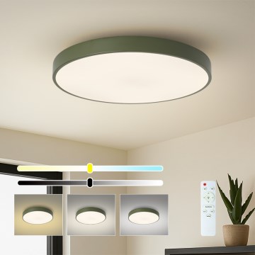 Brilagi - LED griestu gaismeklis ar regulējamu spilgtumu POOL LED/60W/230V 3000-6000K Ø 60 cm zaļš + tālvadības pulti