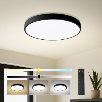 Brilagi - LED griestu gaismeklis ar regulējamu spilgtumu POOL SMART LED/48W/230V 40 cm 3000-6000K Wi-Fi Tuya + tālvadība melns