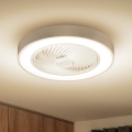Brilagi - LED griestu gaismeklis ar regulējamu spilgtumu un ventilatoru LED/30W/230V 3000-6500K Ø 50 cm balts + tālvadības pults