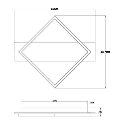 Brilagi - LED griestu gaismeklis AXIS LED/18W/230V