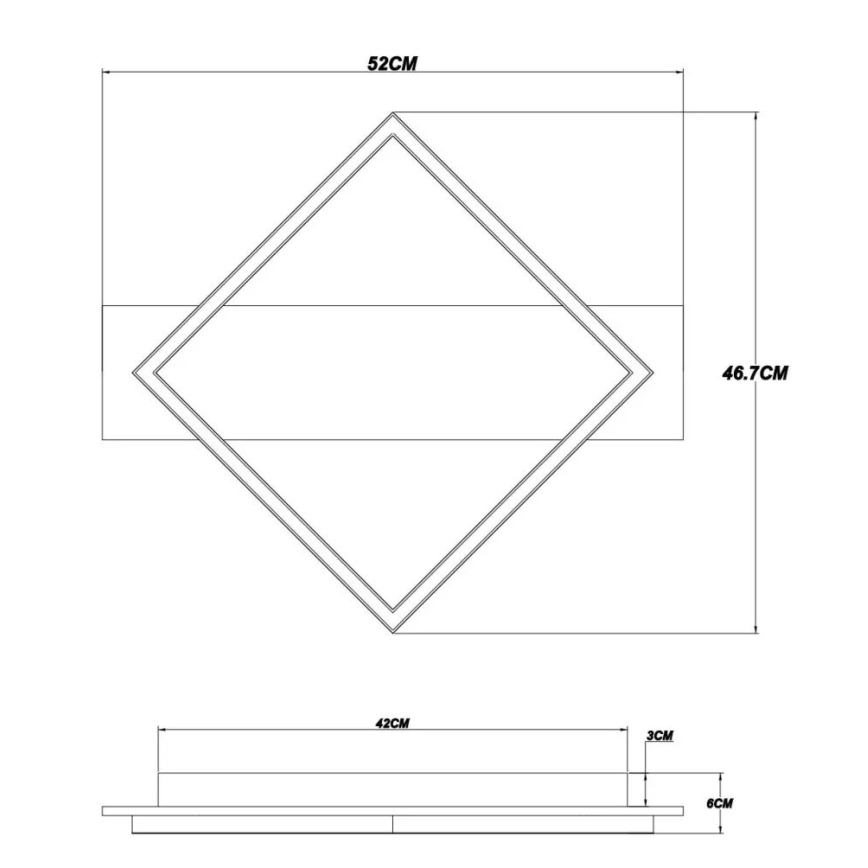 Brilagi - LED griestu gaismeklis AXIS LED/18W/230V