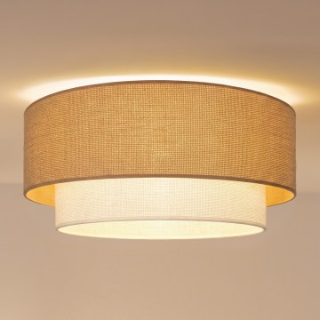 Brilagi - LED griestu gaismeklis BOHO ECO 1xE27/10W/230V Ø 40 cm bēšs/krēmkrāsains