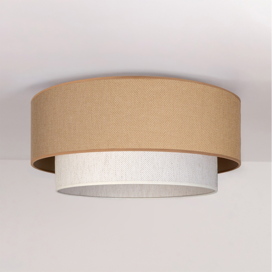 Brilagi - LED griestu gaismeklis BOHO ECO 1xE27/10W/230V Ø 40 cm bēšs/krēmkrāsains