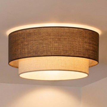 Brilagi - LED griestu gaismeklis BOHO ECO 1xE27/10W/230V Ø 40 cm brūns/krēmīgs