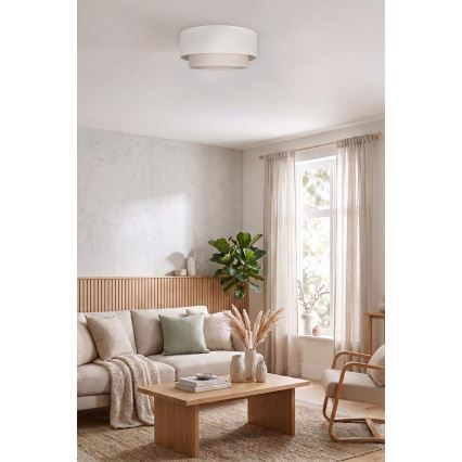 Brilagi - LED griestu gaismeklis BOHO ECO 1xE27/10W/230V Ø 40 cm krēmkrāsā
