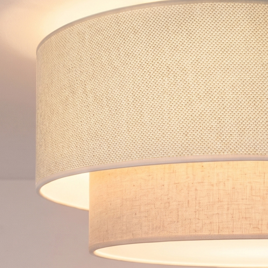 Brilagi - LED griestu gaismeklis BOHO ECO 1xE27/10W/230V Ø 40 cm krēmkrāsā
