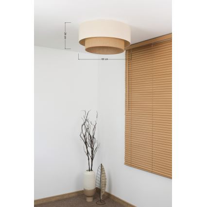 Brilagi - LED griestu gaismeklis BOHO stils, 3×E27 / 15W / 230V, Ø 60 cm