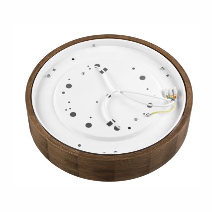 Brilagi - LED griestu gaismeklis CARVALHO 2xE27/15W/230V ozols/valrieksts Ø 37 cm