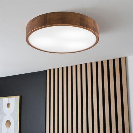 Brilagi - LED griestu gaismeklis CARVALHO 3xE27/15W/230V ozols/ķirsis Ø 47 cm
