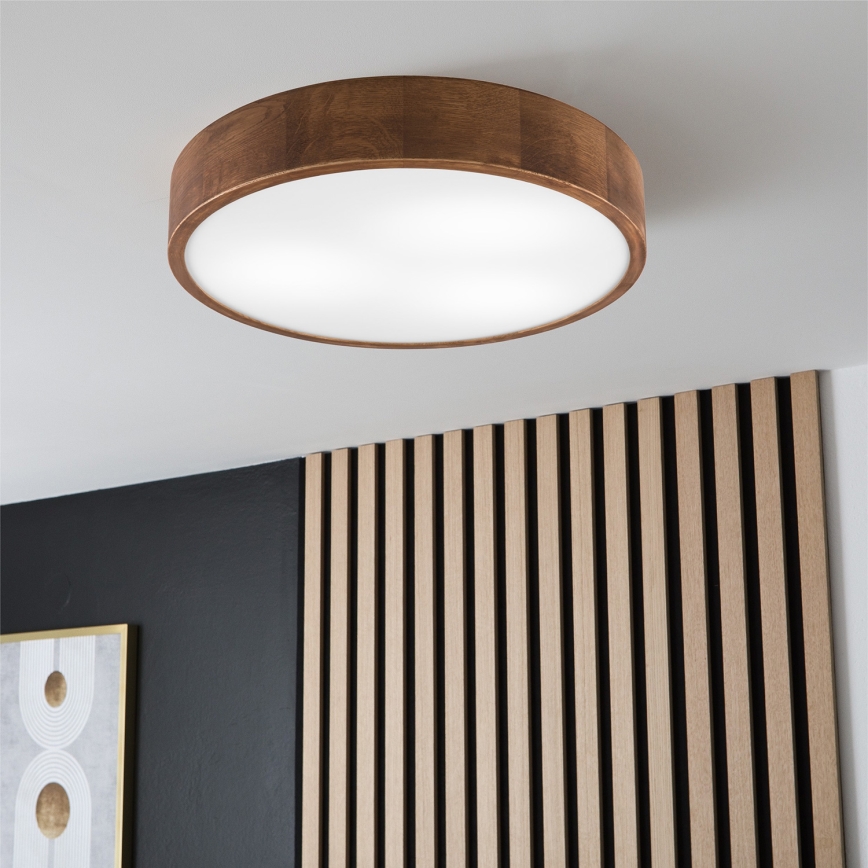 Brilagi - LED griestu gaismeklis CARVALHO 3xE27/15W/230V ozols/ķirsis Ø 47 cm