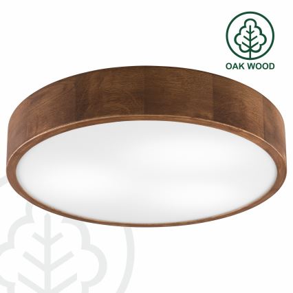 Brilagi - LED griestu gaismeklis CARVALHO 3xE27/15W/230V ozols/ķirsis Ø 47 cm