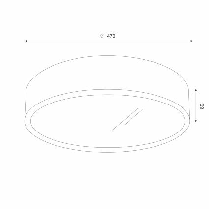 Brilagi - LED griestu gaismeklis CARVALHO 3xE27/15W/230V ozols/ķirsis Ø 47 cm