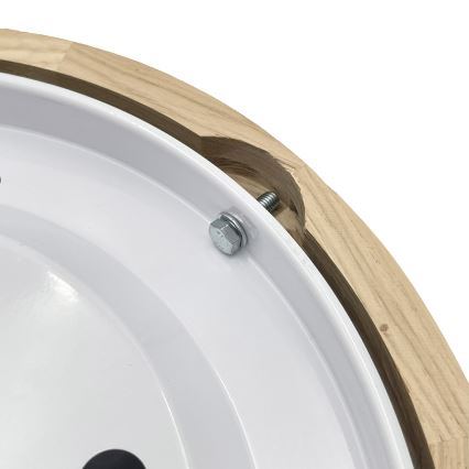 Brilagi - LED griestu gaismeklis CARVALHO LED/20W/230V, ozola apdare, Ø 27,5 cm