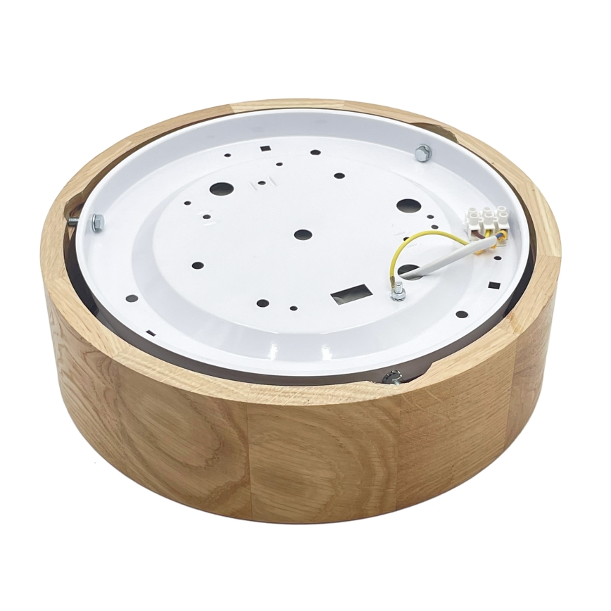 Brilagi - LED griestu gaismeklis CARVALHO LED/20W/230V, ozola apdare, Ø 27,5 cm