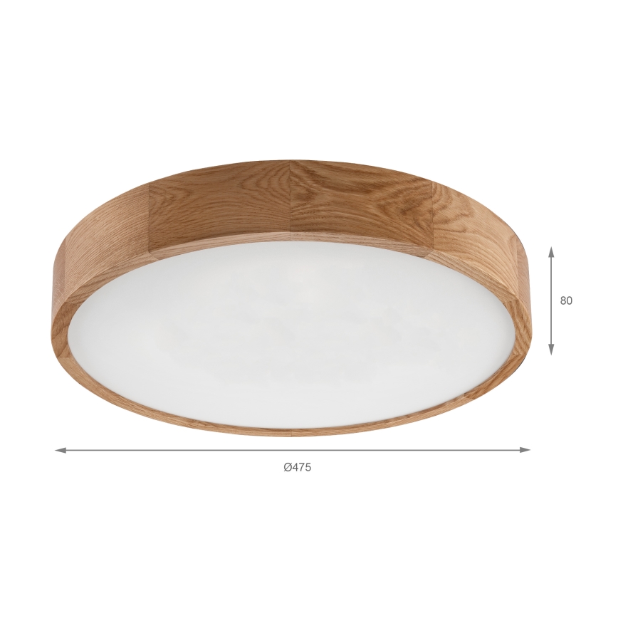 Brilagi - LED griestu gaismeklis CARVALHO LED/36W/230V ozols pr. 47,5 cm