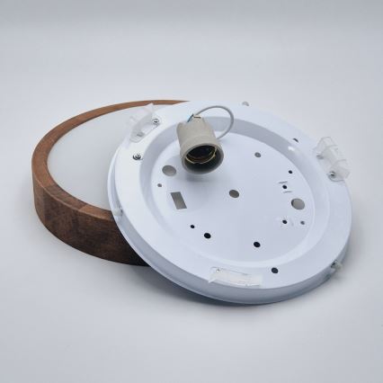 BRILAGI - LED griestu gaismeklis CARVALHO SLIM 1xE27/15W/230V ozols/ķirsis Ø 27 cm