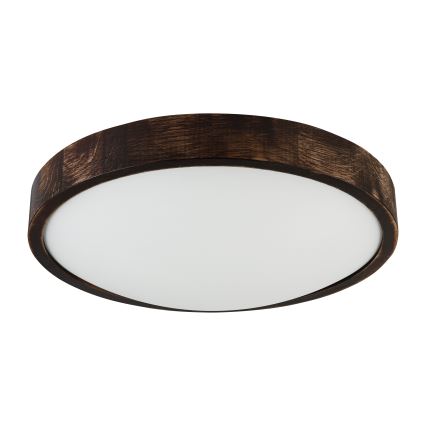 Brilagi - LED griestu gaismeklis CARVALHO SLIM SMOKEY LED/36W/230V ozols, Ø 37,5 cm