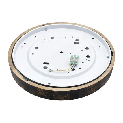 Brilagi - LED griestu gaismeklis CARVALHO SLIM SMOKEY LED/36W/230V ozols, Ø 37,5 cm
