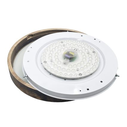 Brilagi - LED griestu gaismeklis CARVALHO SLIM SMOKEY LED/36W/230V ozols, Ø 37,5 cm