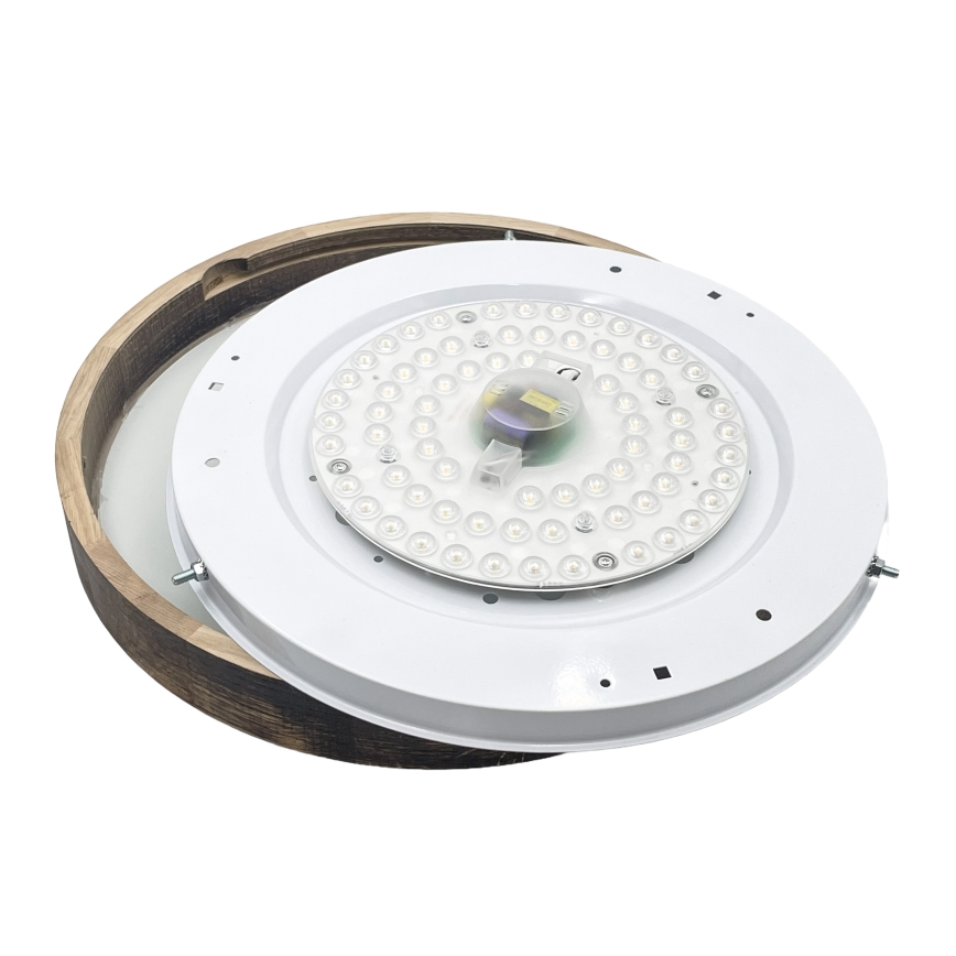 Brilagi - LED griestu gaismeklis CARVALHO SLIM SMOKEY LED/36W/230V ozols, Ø 37,5 cm