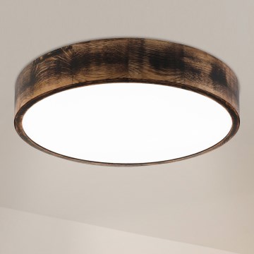 Brilagi - LED griestu gaismeklis CARVALHO SMOKEY LED/36W/230V ozolkoka Ø 47,5 cm