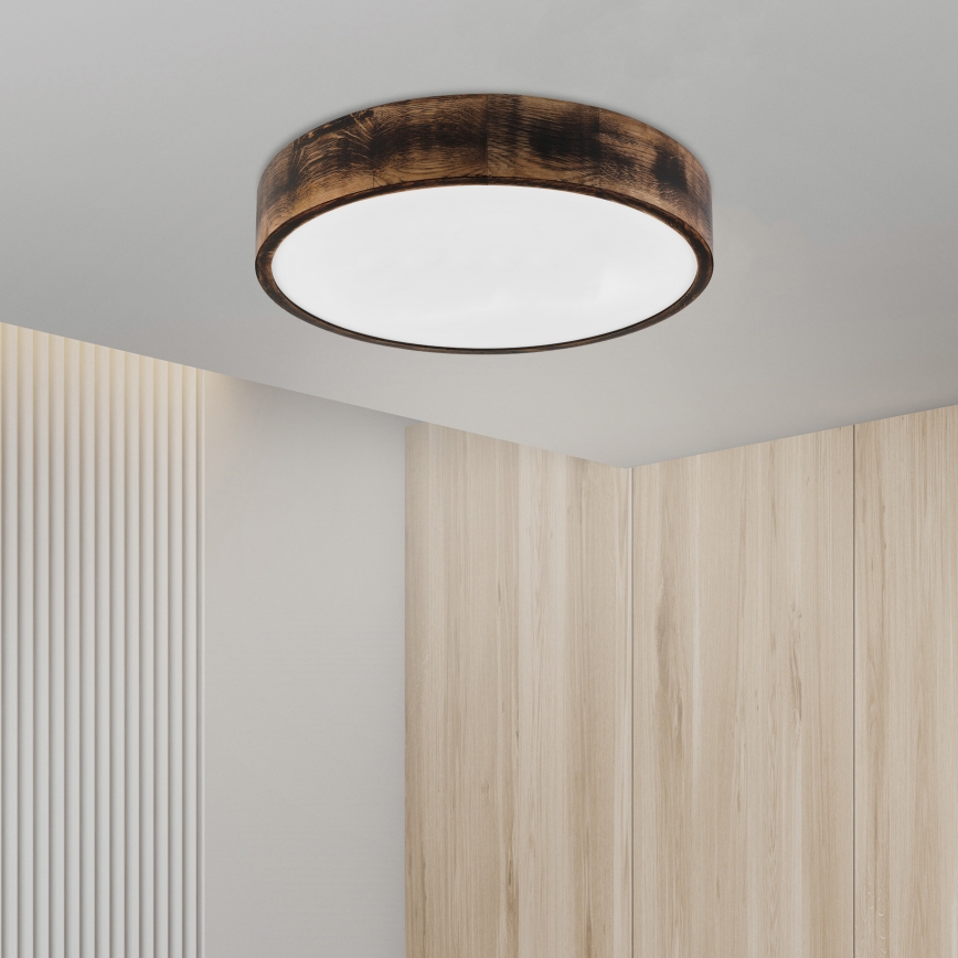 Brilagi - LED griestu gaismeklis CARVALHO SMOKEY LED/36W/230V ozolkoka Ø 47,5 cm