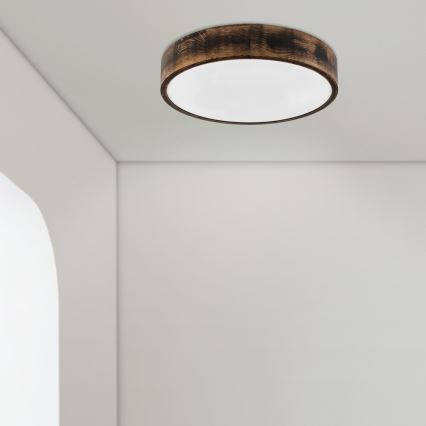 Brilagi - LED griestu gaismeklis CARVALHO SMOKEY LED/36W/230V ozolkoka Ø 47,5 cm