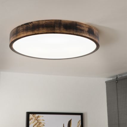 Brilagi - LED griestu gaismeklis CARVALHO SMOKEY LED/36W/230V ozolkoka Ø 47,5 cm