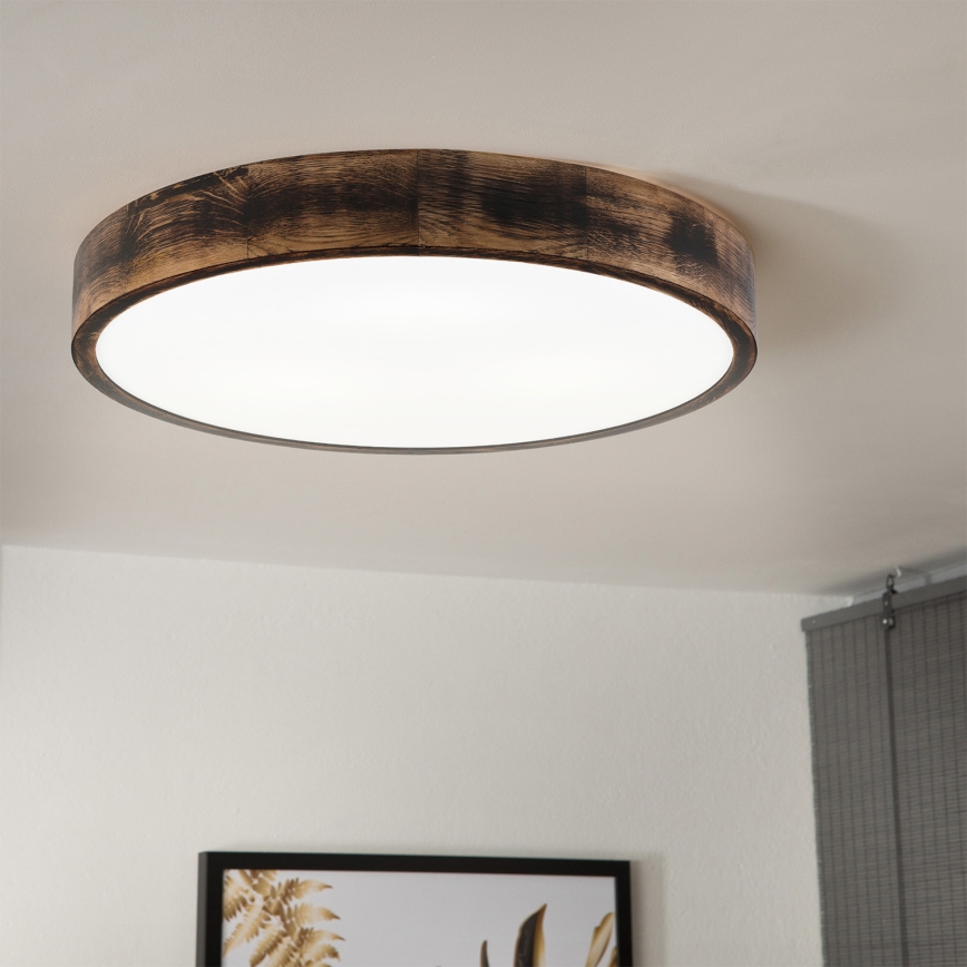 Brilagi - LED griestu gaismeklis CARVALHO SMOKEY LED/36W/230V ozolkoka Ø 47,5 cm