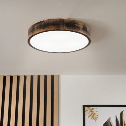 Brilagi - LED griestu gaismeklis CARVALHO SMOKEY LED/36W/230V ozolkoka Ø 47,5 cm