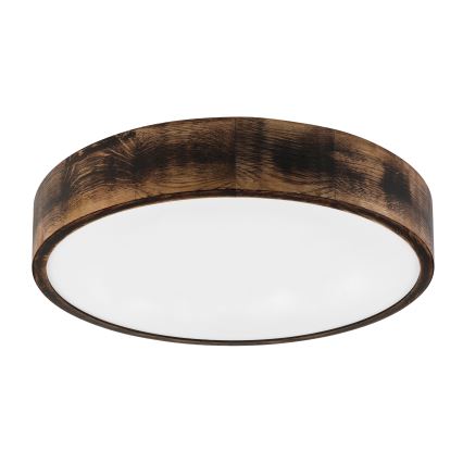 Brilagi - LED griestu gaismeklis CARVALHO SMOKEY LED/36W/230V ozolkoka Ø 47,5 cm