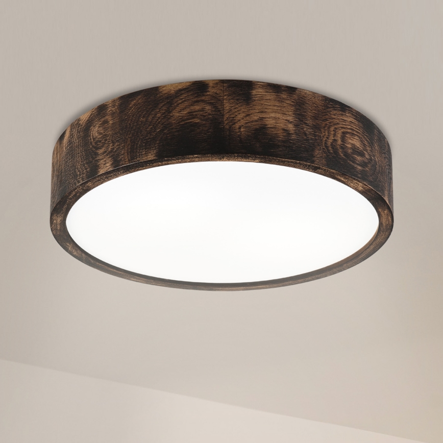Brilagi - LED griestu gaismeklis CARVALHO SMOKEY LED/36W/230V ozols Ø 37,5 cm