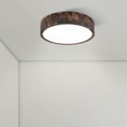 Brilagi - LED griestu gaismeklis CARVALHO SMOKEY LED/36W/230V ozols Ø 37,5 cm