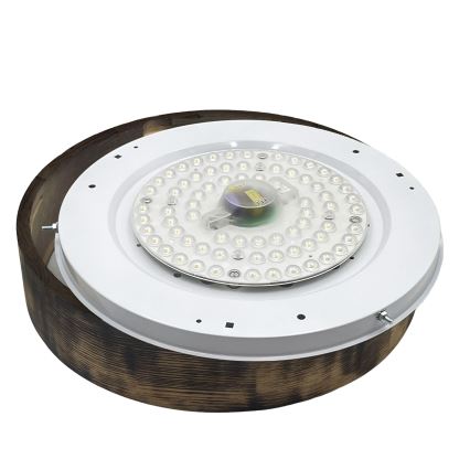 Brilagi - LED griestu gaismeklis CARVALHO SMOKEY LED/36W/230V ozols Ø 37,5 cm