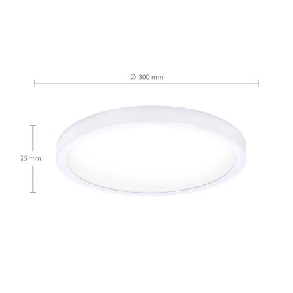 Brilagi - LED griestu gaismeklis ESTELA LED/18W/230V Ø 30 cm balts
