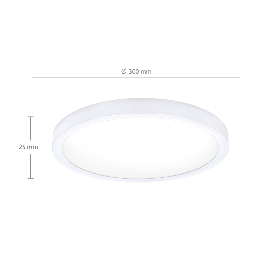 Brilagi - LED griestu gaismeklis ESTELA LED/18W/230V Ø 30 cm balts