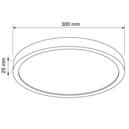Brilagi - LED griestu gaismeklis ESTELA LED/18W/230V Ø 30 cm balts