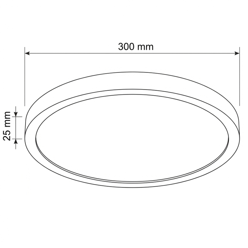 Brilagi - LED griestu gaismeklis ESTELA LED/18W/230V Ø 30 cm balts