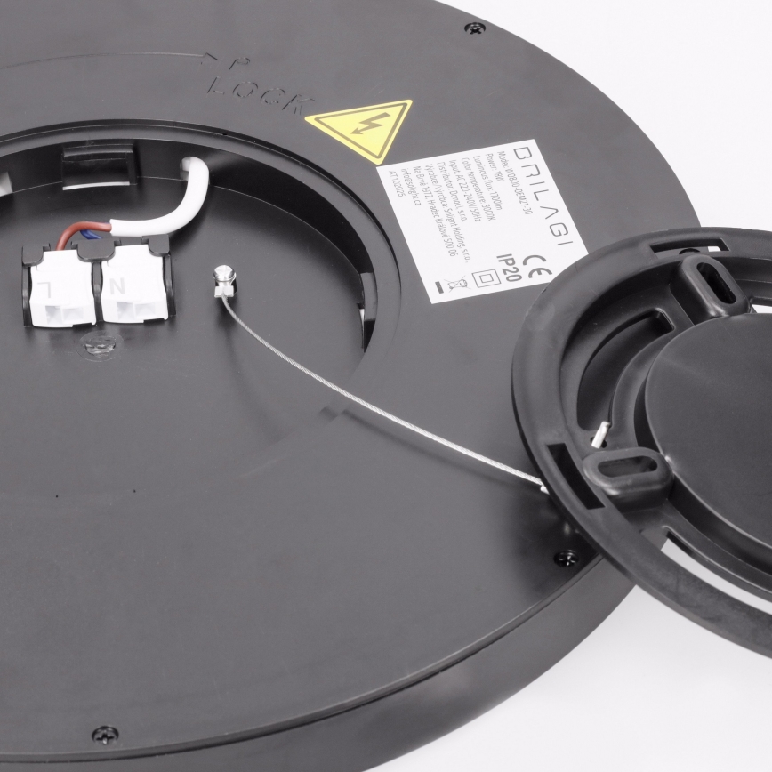 Brilagi - LED griestu lampa ESTELA LED/18W/230V, Ø 30 cm, melna